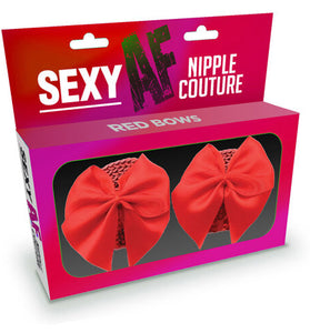 Sexy Af Nipple Couture Red Bows LG-NV211