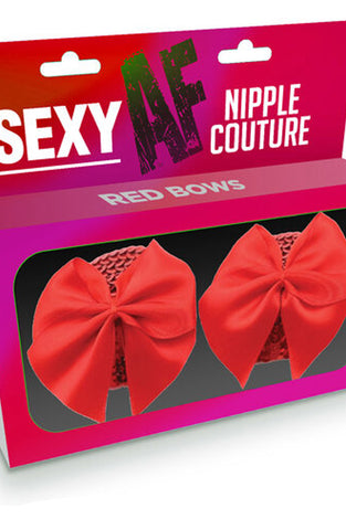 Sexy Af Nipple Couture Red Bows LG-NV211