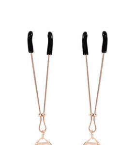 Brat Pearl Nipple Clips - Rose Gold SS09845