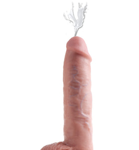 King Cock 11 Inch Squirting Cock With Balls - Flesh PD5605-21