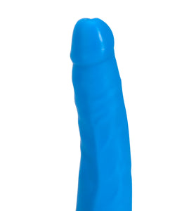 Neo Elite - 6 Inch Dual Density Cock - Neon Blue BL-54502