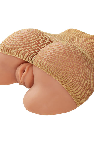Realistic Body Mold Stroker - Pleasure Pussy and Ass - Wide-Spread Legs - Tan WTC422