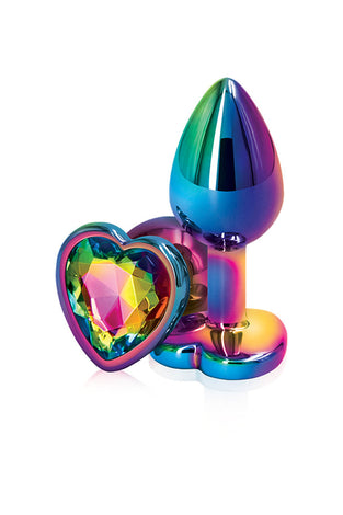 Rear Assets - Multicolor Heart - Small - Rainbow NSN0962-19