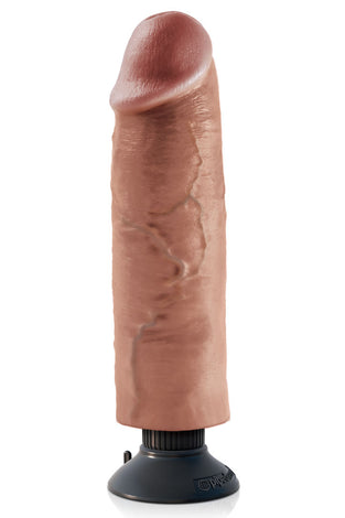 King Cock 10 Inch Vibrating Cock - Tan PD5405-22