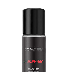 Aqua Strawberry Flavored Water Based Intimate  Lubricant - 1 Fl. Oz. WS-90411
