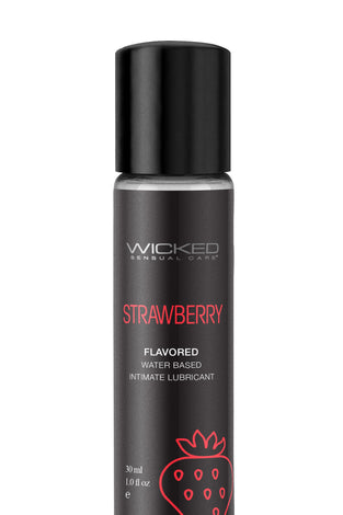 Aqua Strawberry Flavored Water Based Intimate  Lubricant - 1 Fl. Oz. WS-90411